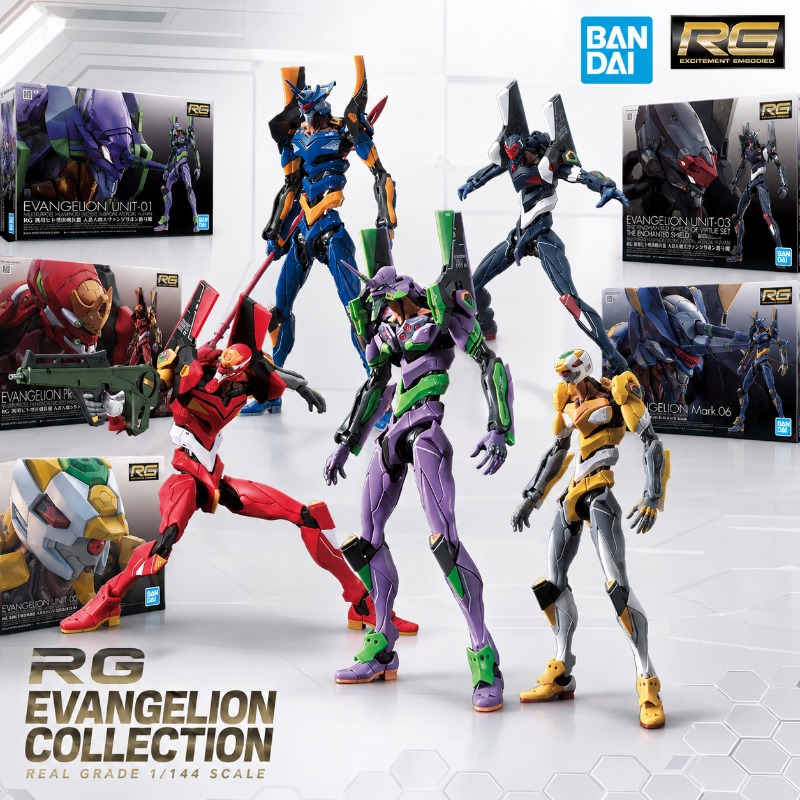Model Kit Eva 02 - Bandai Genuíno RG Evangelion Unidade 01