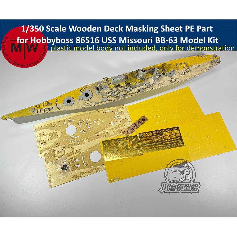 Model Kit Uss Missouri - Peça PE da folha de mascaramento