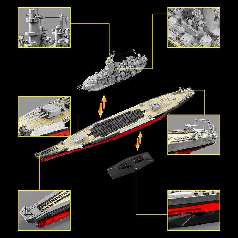 Militar 1:300 USS Missouri Con - Model Kit Uss Missouri avaliação e preço