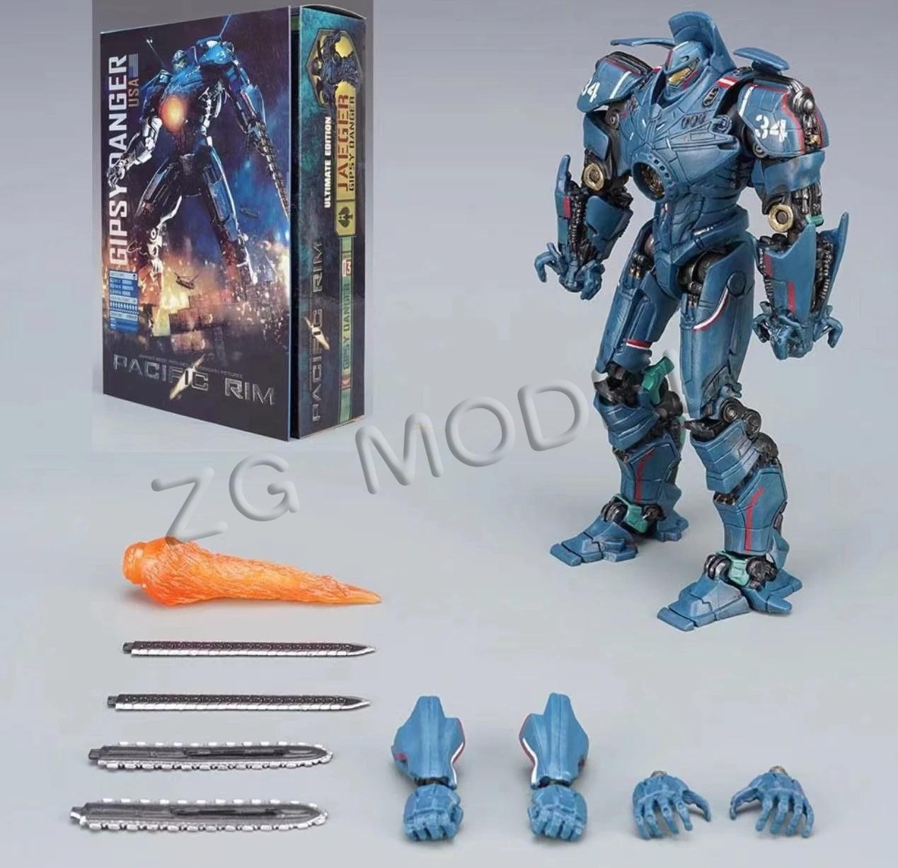 Figura NECA NOW Light 20CM Pac - Model Kit Pacific Rim avaliação e preço