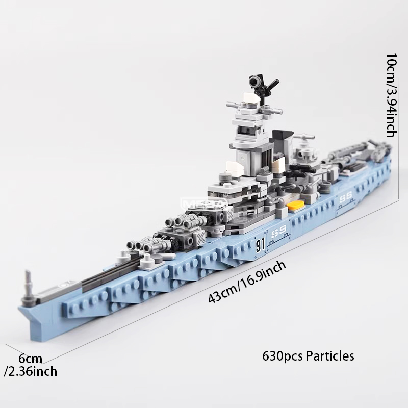 Kit de Blocos de Construção US - Model Kit Uss Missouri avaliação e preço